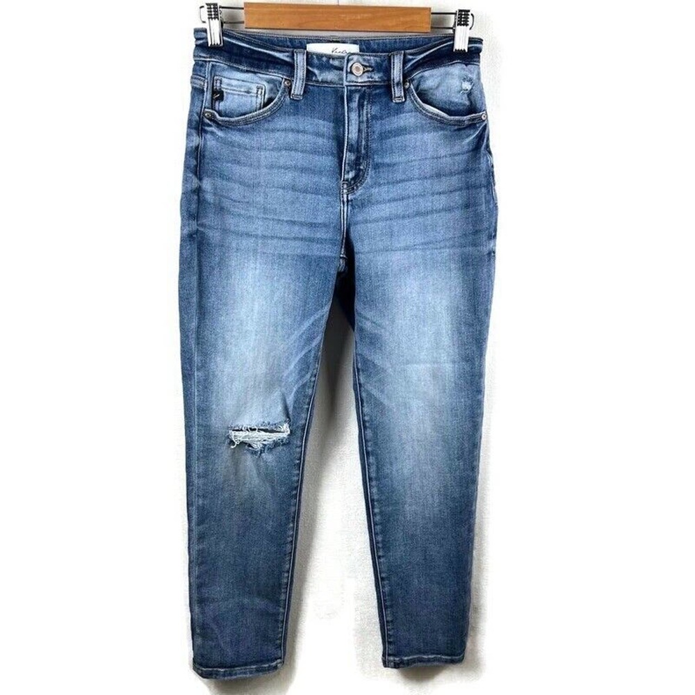 Kancan Jeans Women’s Size 26 Distressed Blue Pants Skinny Slim Stretch